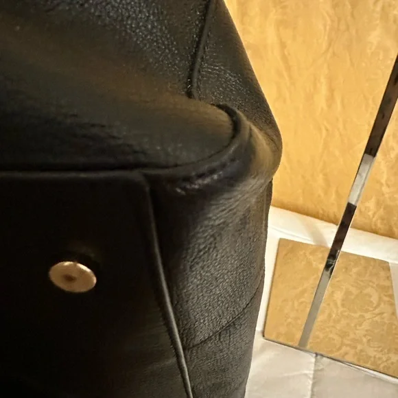 Cole Haan Leather 2-way Tote with Removable Strap EUC